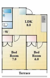 蓬莱館【1階】の間取り