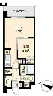 オープンブルーム二子【3階】の間取り