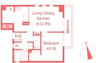 プロージットアズマIII【3階】の間取り