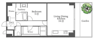 SHUWA MEGUROEKIMAE RESIDENCE【1階】の間取り