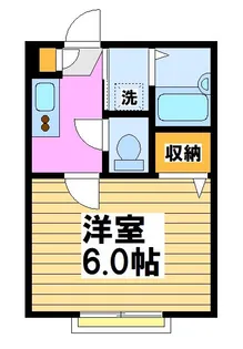 東京都調布市国領町1【アパート】の間取り