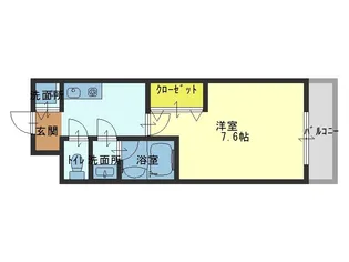 フジパレス中道【1階】の間取り