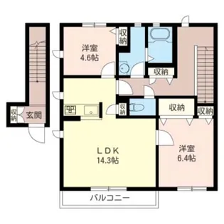 K-I【2階】の間取り