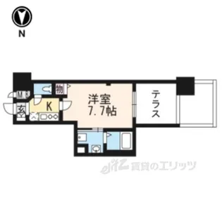 プレサンス京都洛南【1階】の間取り
