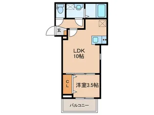 仮)ジーメゾン北名古屋徳重カサレア【1階】の間取り