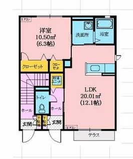 シャーメゾンGLANZ【1階】の間取り