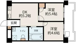 パラスト大山【3階】の間取り