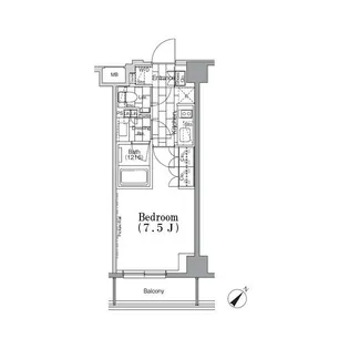 ONE ROOF FLAT TSUKISHIMA【5階】の間取り