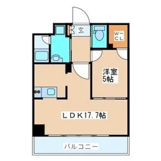 ヴィアーレ勾当台I【14階】の間取り