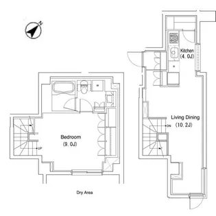 コンフォリア中野【1階】の間取り