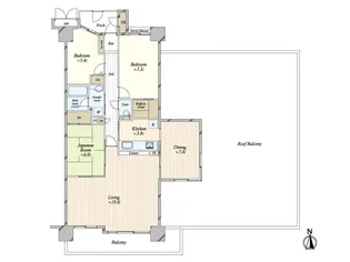 ジースクエア【18階】の間取り