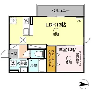 TSコート大津【1階】の間取り