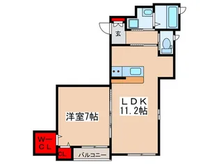 WIN KIDOURAVII【1階】の間取り