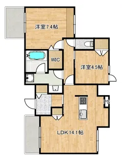 アノイエ 西棟【4階】の間取り