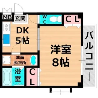 レジスコート今津中【3階】の間取り