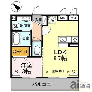 フェリーチェ上福岡【1階】の間取り