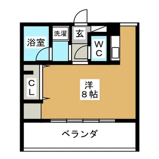 シャンブル村瀬【1階】の間取り