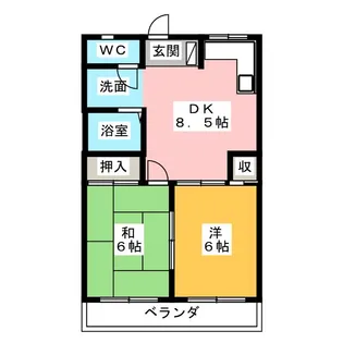 名和第2ビル【2階】の間取り
