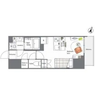 AIFLAT若松河田【2階】の間取り