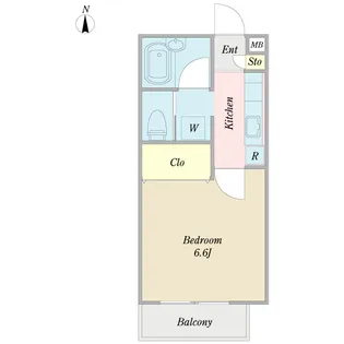 プラージュ弐番館【2階】の間取り