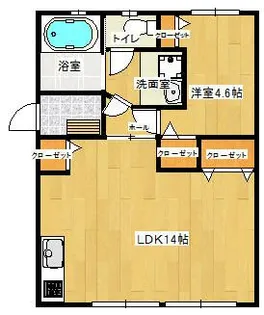 ブロッサムビル【3階】の間取り