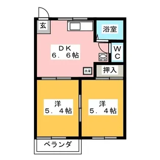 サンベルテ【2階】の間取り