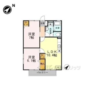 グランシャリオ【2階】の間取り