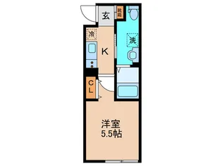 ポラーレ武蔵小杉【1階】の間取り