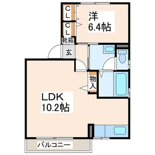 フォーレスMI【1階】の間取り