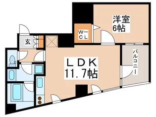 コスモリード新宿余丁町【3階】の間取り
