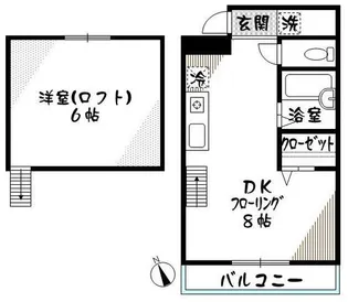 パインズウィンド五反田【2階】の間取り