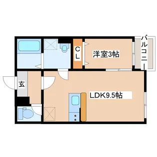 グランヒルズ【1階】の間取り