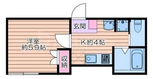 メゾンクレリア【1階】の間取り