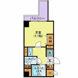 シンシア日本橋新川【2階】の間取り