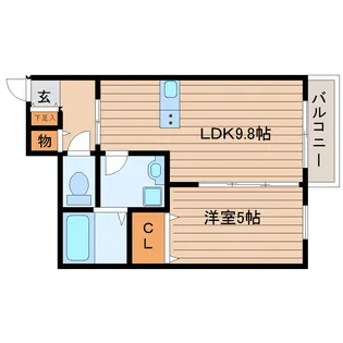 ラ・コッリーナ市名坂【1階】の間取り