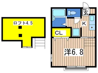 シティーハイツ東戸塚【2階】の間取り