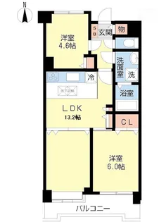 氷川台三丁目パークホームズ【1階】の間取り