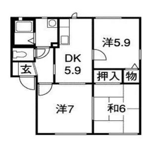 ひかり【1階】の間取り