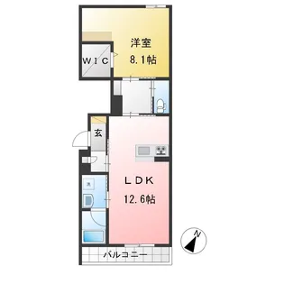シャーメゾン松阪中央【1階】の間取り