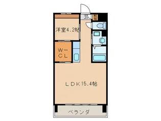 ペルル清華【2階】の間取り