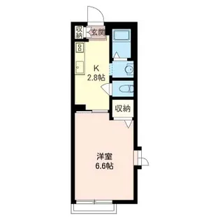 グリーントップ都立大【1階】の間取り