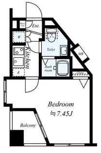 シンシア品川戸越【2階】の間取り