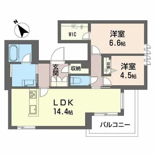 エム フラット【2階】の間取り