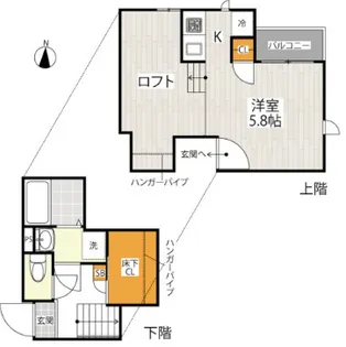 CB蓮田リーリエ【2階】の間取り