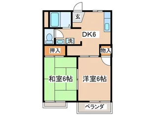 フレグランス厚木【2階】の間取り