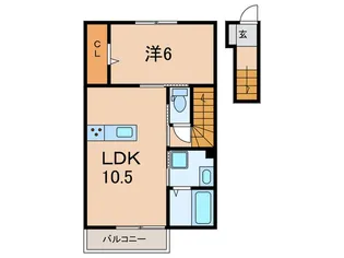 NTRエステート大久保【2階】の間取り