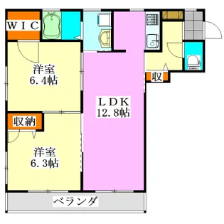 グランシャリオ【2階】の間取り