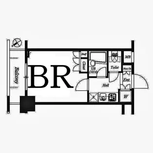 レジデンス横濱関内【8階】の間取り
