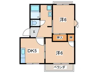 エクセルフジ【2階】の間取り