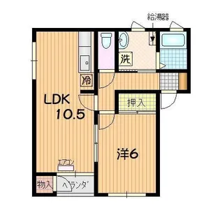 ハーフェン【2階】の間取り